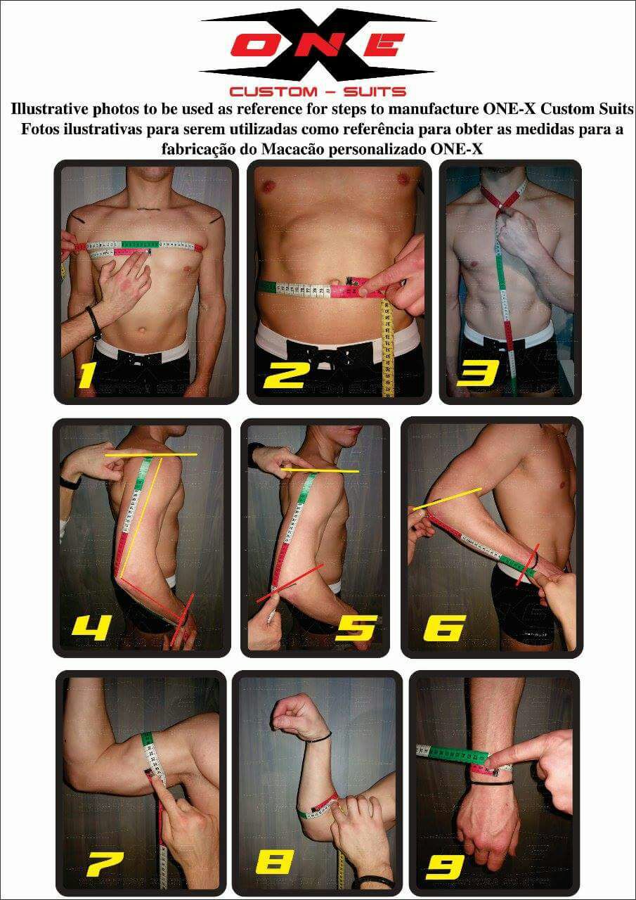 Measurements 1 to 9