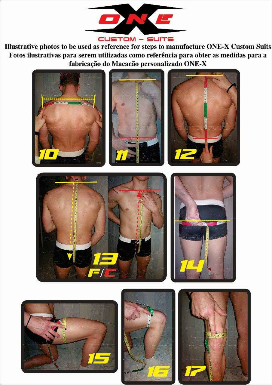 Measurements 10 to 17